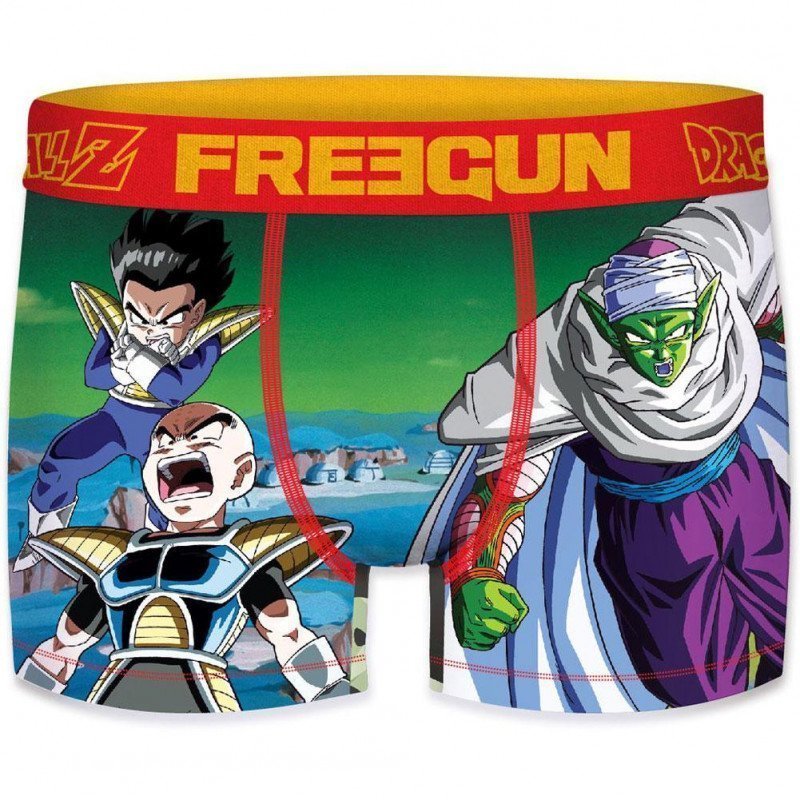 FREEGUN Boxer Homme Microfibre NAM Vert Rouge DRAGON BALL Z