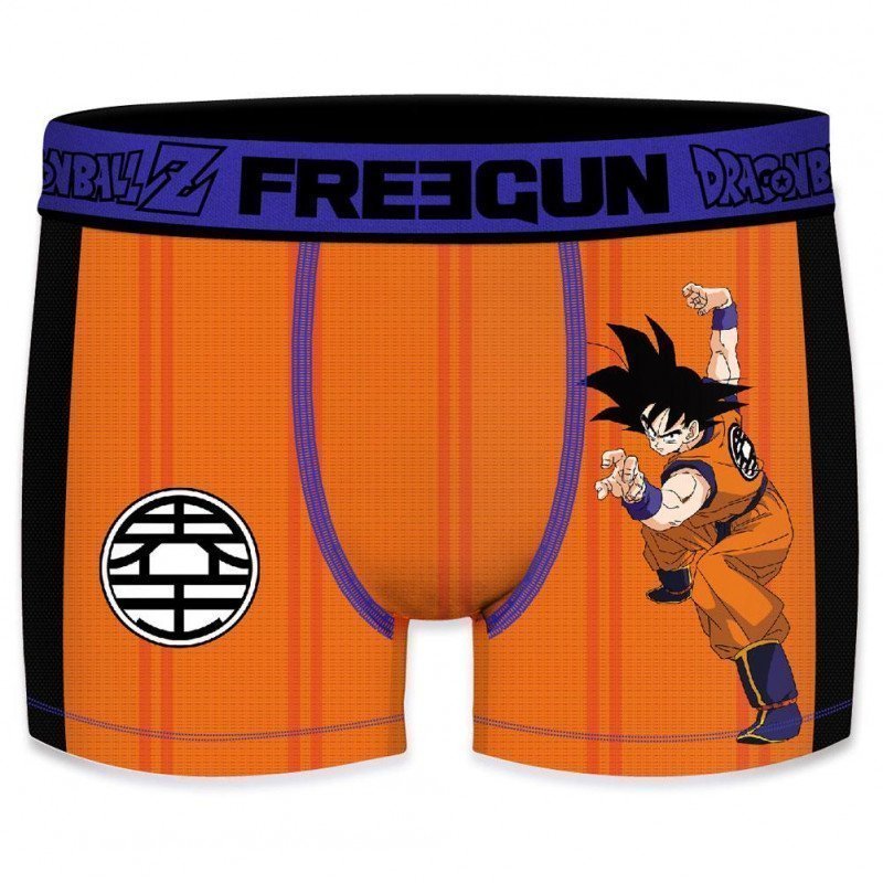 FREEGUN Boxer Homme Microfibre GOKAKT Orange DRAGON BALL Z