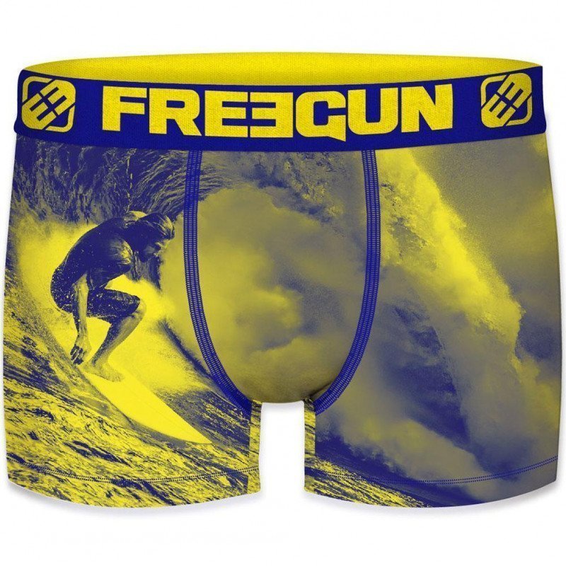 Boxer Homme SUR76 Jaune et Bleu