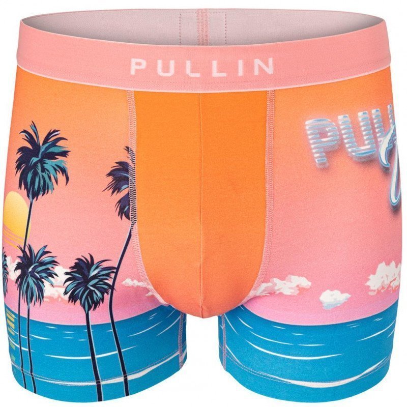 PULL IN Boxer Homme Coton Bio PULLINVICE Orange Rose