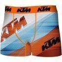 KTM Boxer Homme Microfibre DIAG Ciel Orange