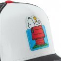 SNOOPY Casquette Homme Microcoton HOU Noir Blanc CAPSLAB