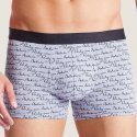 AUBADEMEN Boxer Homme Coton Modal PARLEZ VOUS Gris