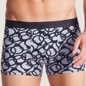 AUBADEMEN Boxer Homme Coton Modal MENOTTE Gris