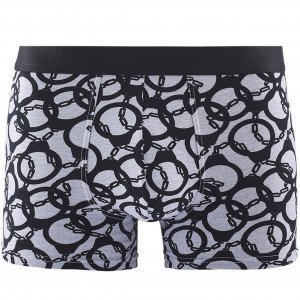 AUBADEMEN Boxer Homme Coton Modal MENOTTE Gris