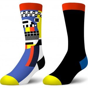 CRAZYSOCKS 2 paires Chaussettes Homme Bio DUO MIRE Multicolore