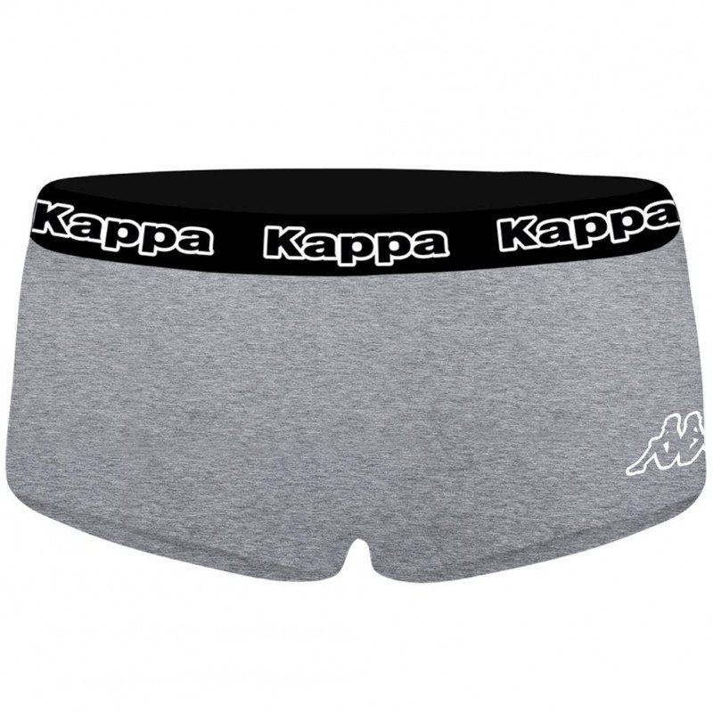 Boxer Femme CASS1 Gris et Noir