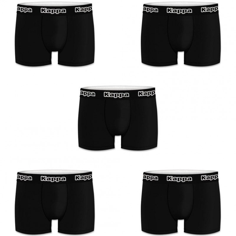 LOT DE 5 Boxer Sous-vêtements Homme BCX5CLASS1 Noir et Uni