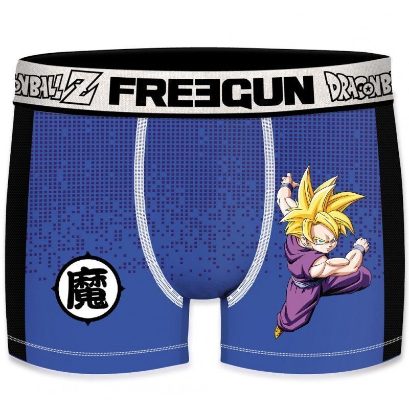 FREEGUN Boxer Homme Microfibre GOHAKT Bleu DRAGON BALL Z