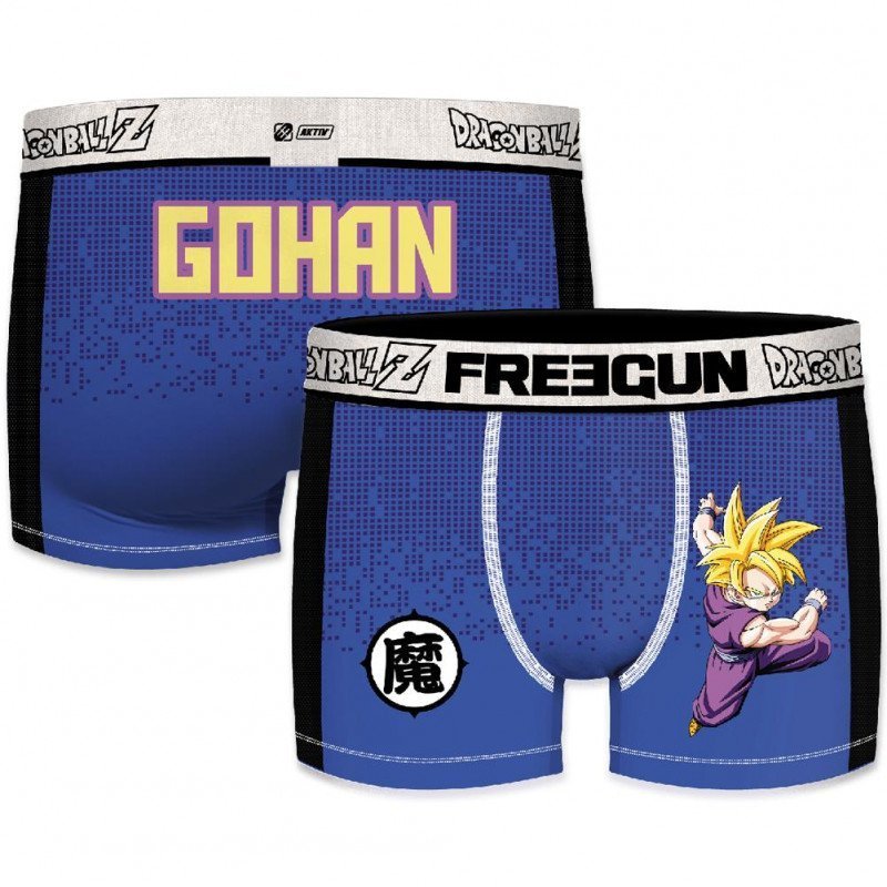 FREEGUN Boxer Homme Microfibre GOHAKT Bleu DRAGON BALL Z