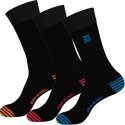 SERGE BLANCO Lot de 3 paires de Chaussettes Homme Coton CHVASS1 Noir Multicolore