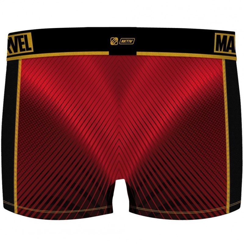 Boxer Homme BUSAKT Rouge et Jaune