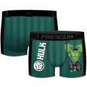 FREEGUN Boxer Homme Microfibre HULAKT Vert Noir MARVEL