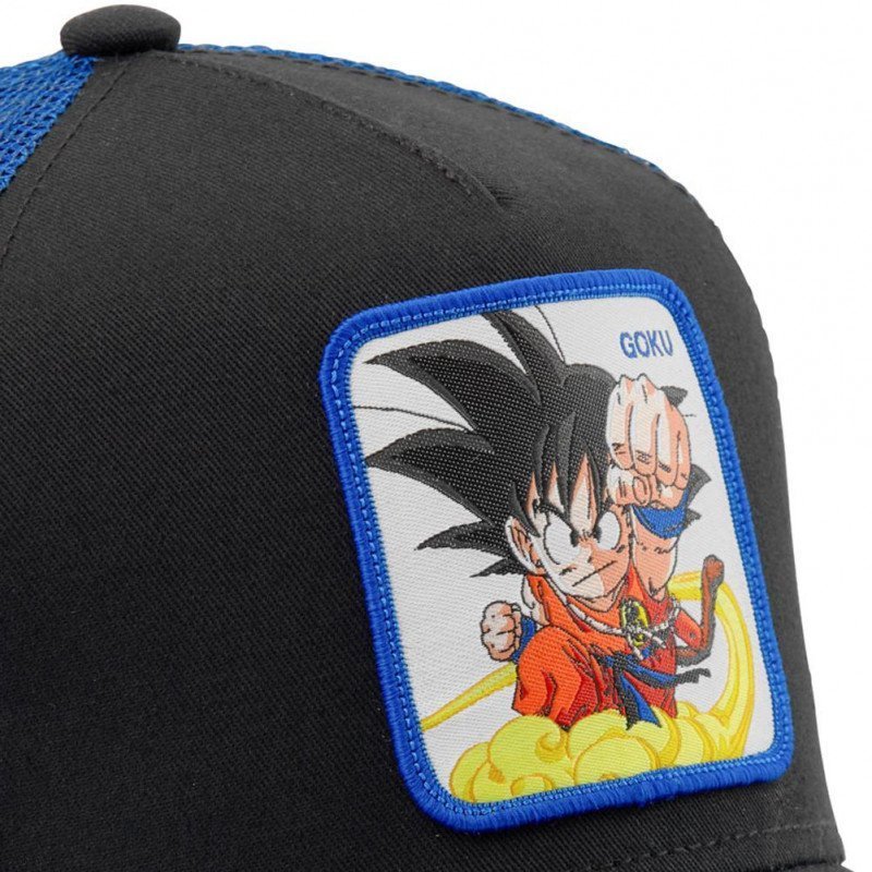 DRAGON BALL Z Casquette Homme Microcoton GOK 2 Noir Bleu CAPSLAB