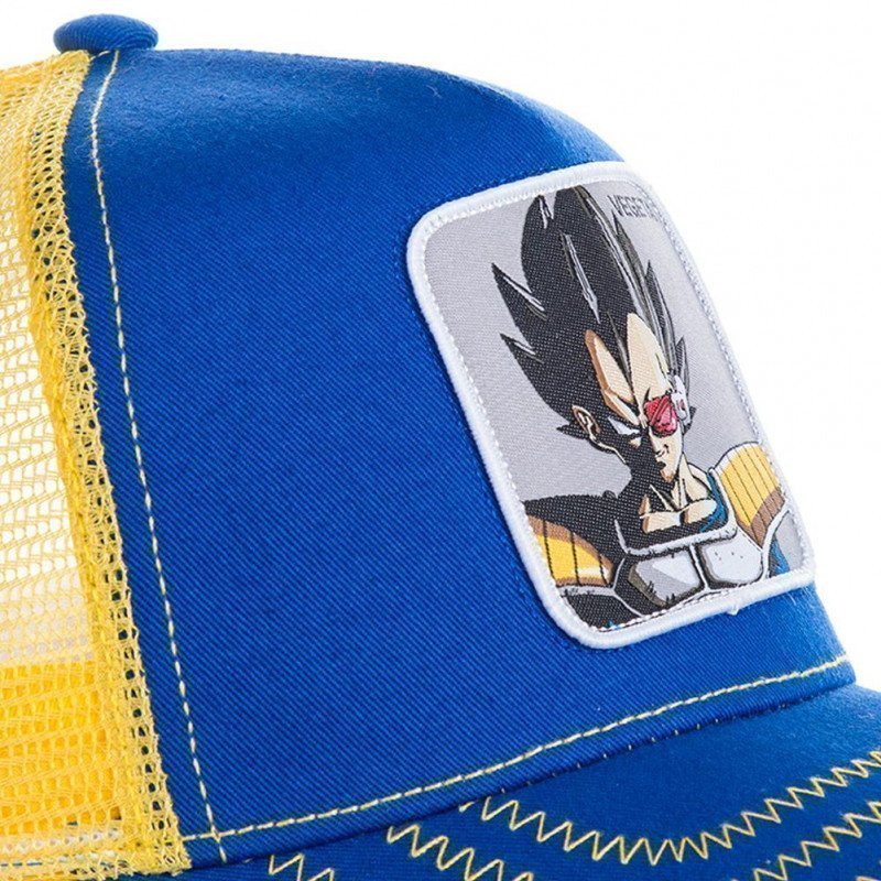 DRAGON BALL Z Casquette Homme Microcoton VEG Bleu Jaune CAPSLAB