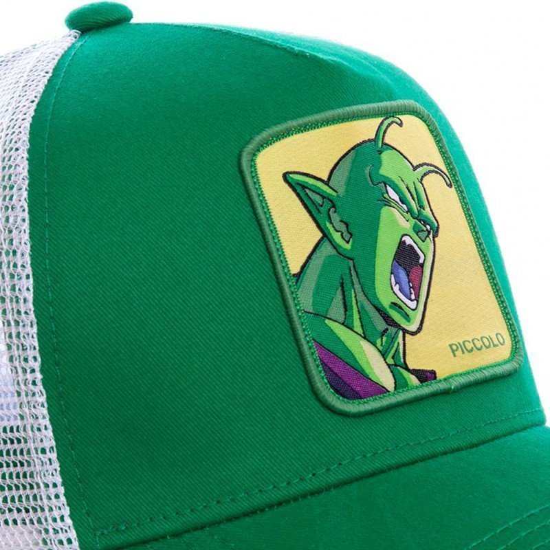 DRAGON BALL Z Casquette Homme Microcoton PIC 1 Blanc Vert CAPSLAB