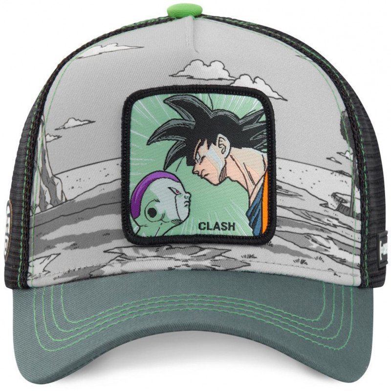 DRAGON BALL Z Casquette Homme Microcoton ZIG 3 Gris Noir CAPSLAB