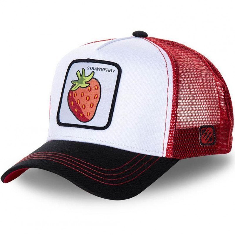 FREEGUN Casquette Femme MicroCoton CASASS2 FRAISE Blanc Rouge