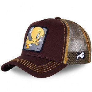 LOONEY TUNES Casquette Homme MicroCoton TIT1 Marron Jaune CAPSLAB
