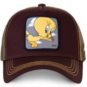 LOONEY TUNES Casquette Homme MicroCoton TIT1 Marron Jaune CAPSLAB