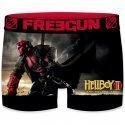 FREEGUN Boxer Homme Microfibre EVI Noir Rouge UNIVERSAL