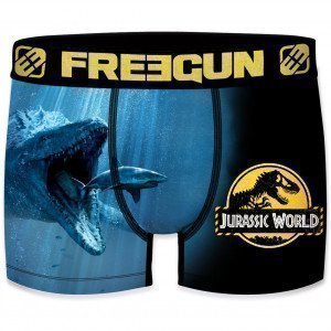 FREEGUN Boxer Homme Microfibre WAT Noir Bleu UNIVERSAL