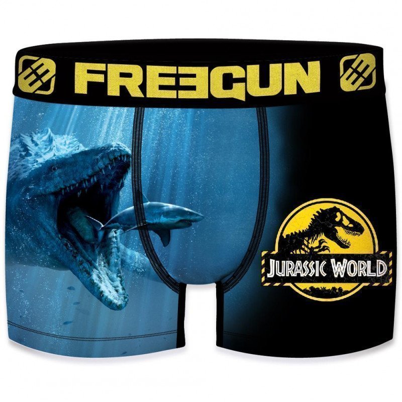 FREEGUN Boxer Homme Microfibre WAT Noir Bleu UNIVERSAL