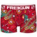 FREEGUN Boxer Homme Microfibre POR Rouge Vert PREMIUM