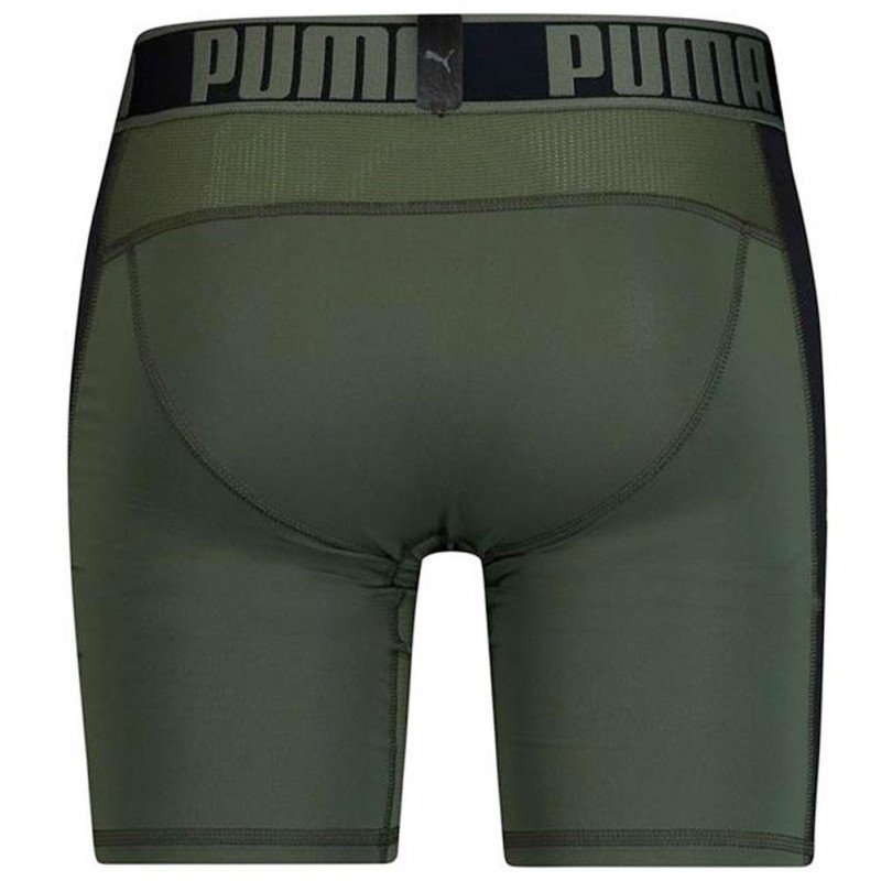 PUMA Boxer long Homme Microfibre ACTIVE Vert army