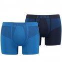 PUMA Lot de 2 Boxers Homme Microfibre ACTIVE SEAMLESS Bleu