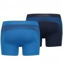 PUMA Lot de 2 Boxers Homme Microfibre ACTIVE SEAMLESS Bleu