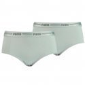 PUMA Lot de 2 Boxers Femme Coton ICONIC Vert