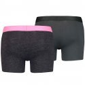 LEVI'S Lot de 2 Boxers Homme Coton INJECTED SLUB Pink néon