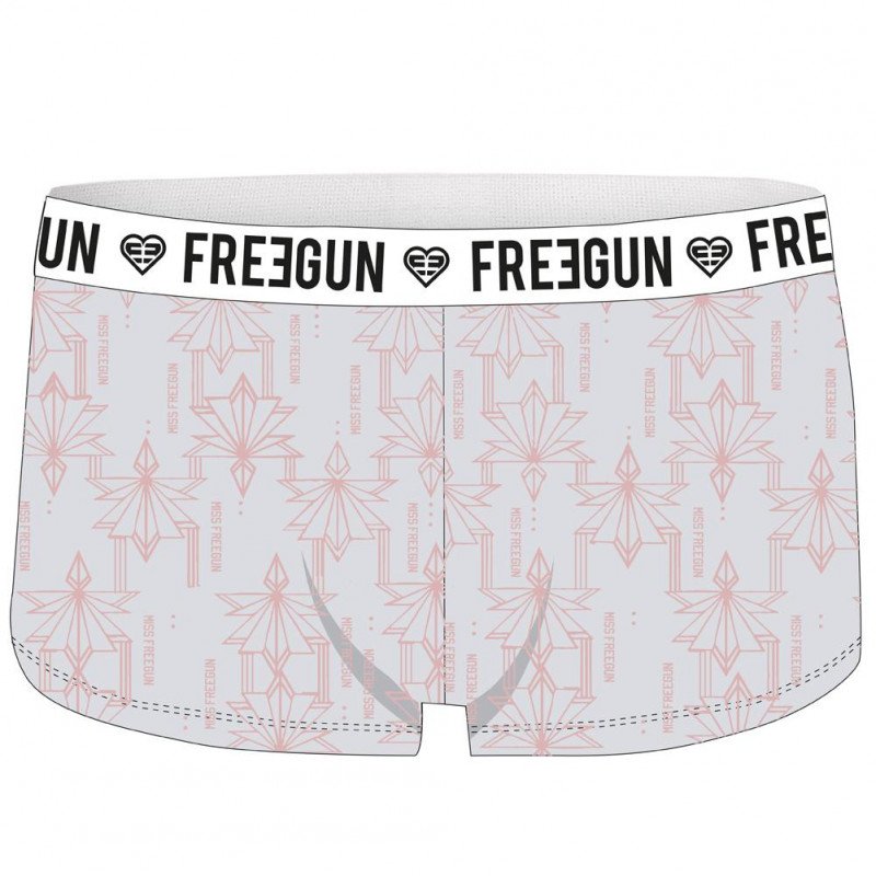 FREEGUN Boxer Fille Microfibre ARTR2 Gris Rose