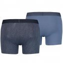 LEVI'S Lot de 2 Boxers Homme Coton HERRINGBONE Bleu