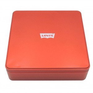 LEVI'S Coffret de 3 Boxers Homme Coton GIFTBOX Noir Gris