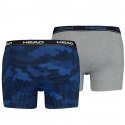 LOT DE 2 Boxer Sous-vêtements Homme HEXACAMO Bleu et Gris