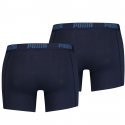 PUMA Lot de 2 Boxers Homme Coton BASIC Marine