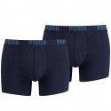 LOT DE 2 Boxer Sous-vêtements Homme BASIC Bleu et Marine