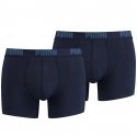 PUMA Lot de 2 Boxers Homme Coton BASIC Marine