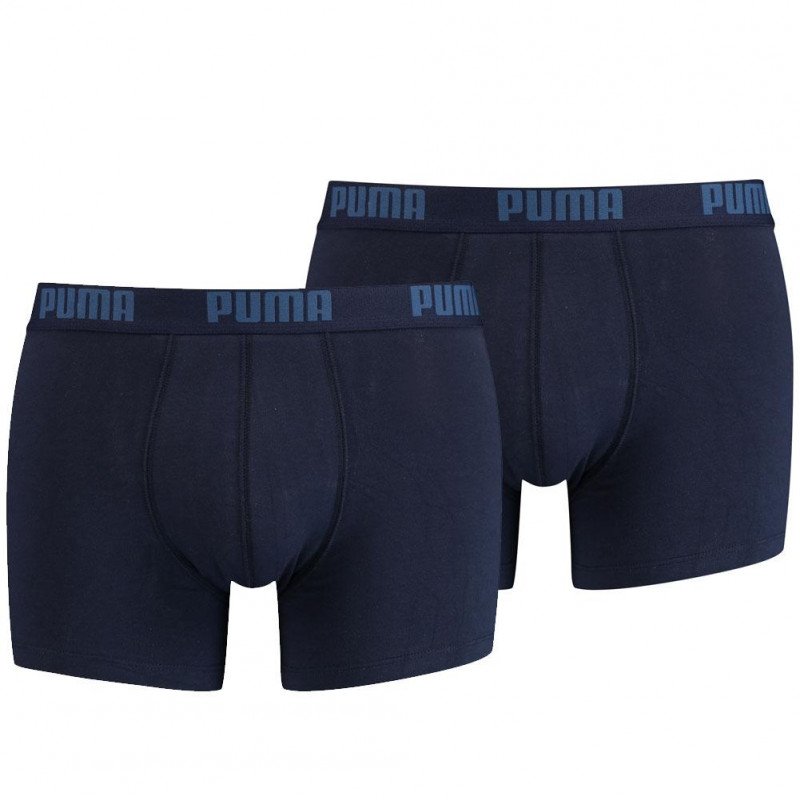 LOT DE 2 Boxer Sous-vêtements Homme BASIC Bleu et Marine
