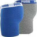 PUMA Lot de 2 Boxers Garçon Coton BASIC Souris Bleu