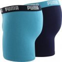 PUMA Lot de 2 Boxers Garçon Coton BASICN Bright Bleu