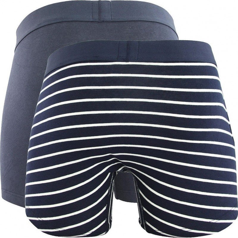 LEVI'S Lot de 2 Boxers Homme Coton VINTAGE STRIPE Marine