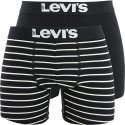 LEVI'S Lot de 2 Boxers Homme Coton VINTAGE STRIPE Noir