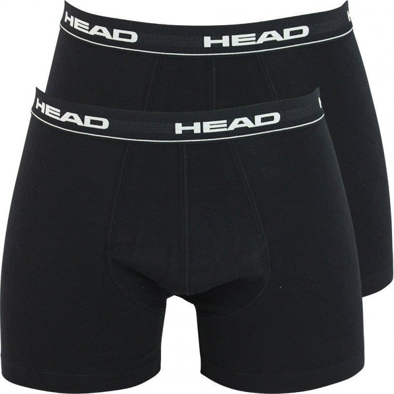 HEAD Lot de 2 Boxers Homme Coton BASIC PACK Noir