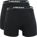 HEAD Lot de 2 Boxers Homme Coton BASIC PACK Noir