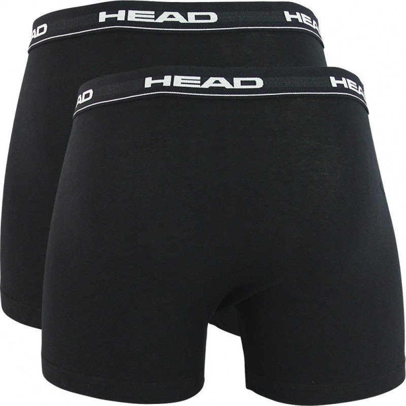 HEAD Lot de 2 Boxers Homme Coton BASIC PACK Noir