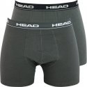 HEAD Lot de 2 Boxers Homme Coton BASIC PACK Anthracite