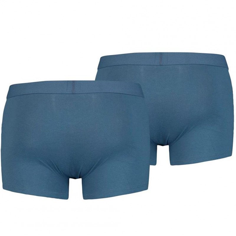 LOT DE 2 Boxer Sous-vêtements Homme SOLIDBASIC Bleu et Indigo